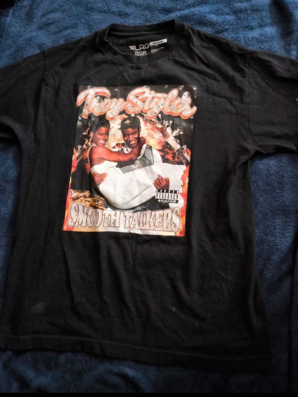LRG Black Short-Sleeve Graphic Tee - Tony Styles 'Smooth Talkers'